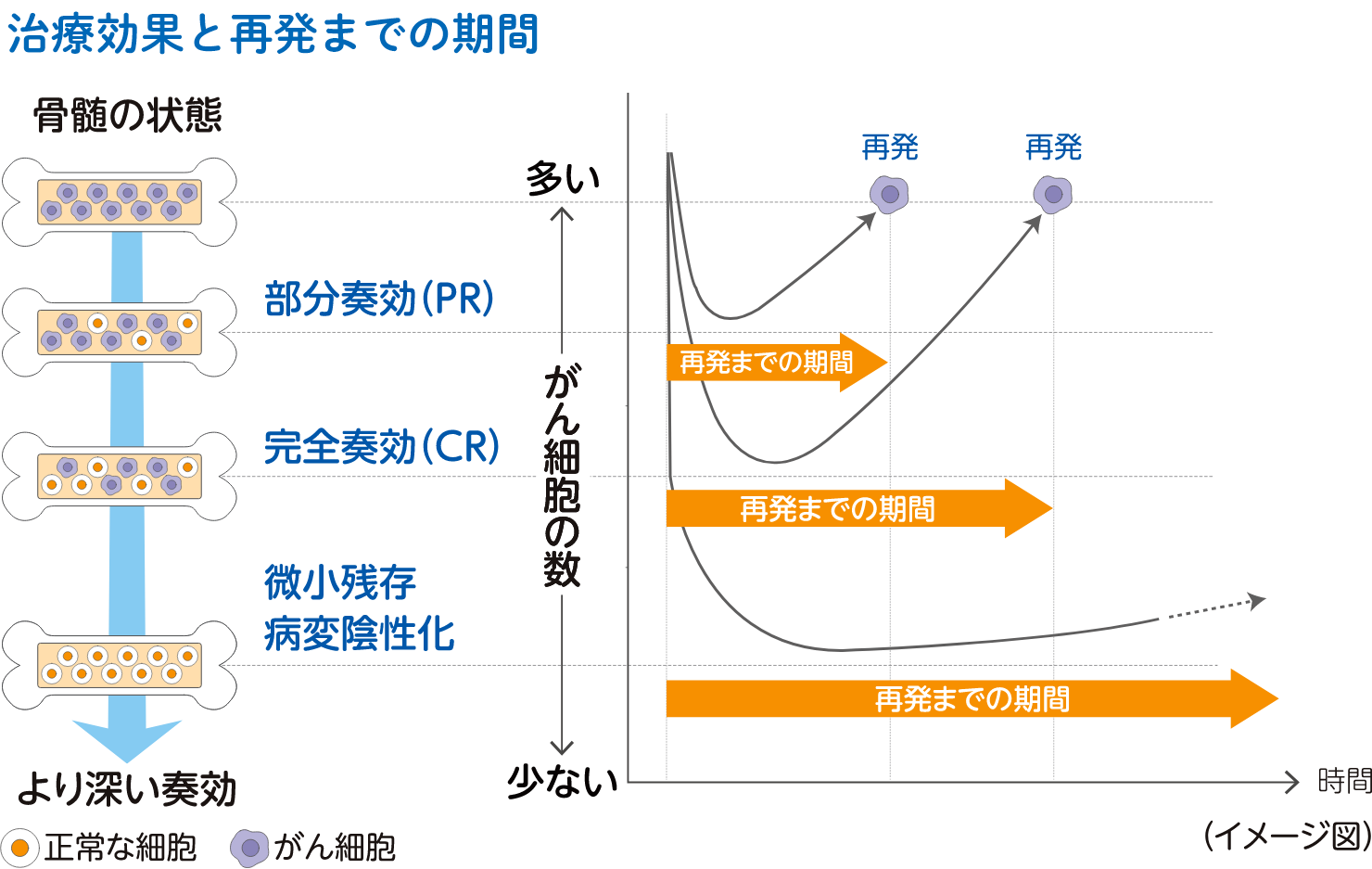 治療と再発の相関