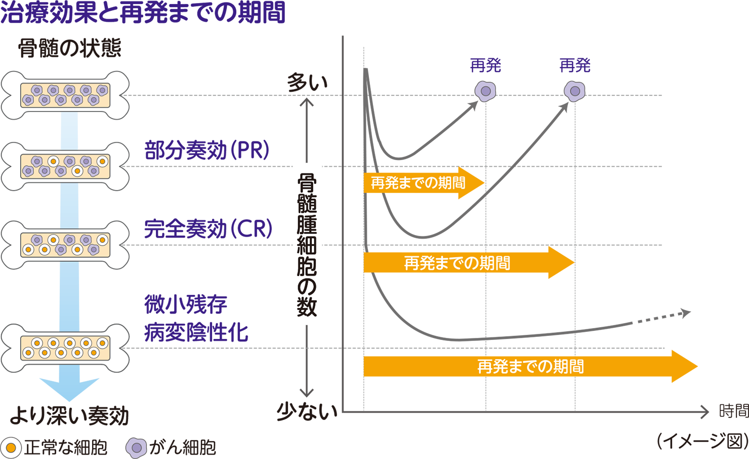 治療と再発の相関